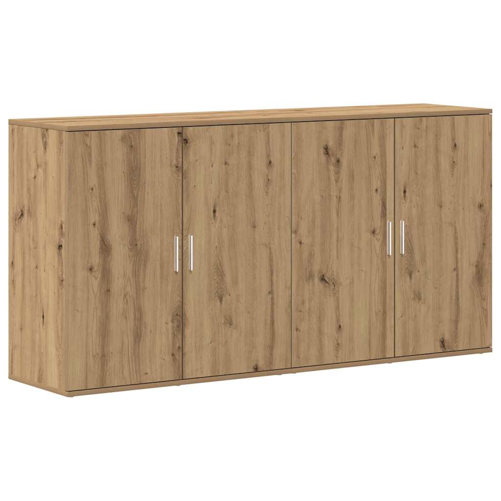 Buffets 2 pcs chêne artisanal 79 x 38 x 80 cm Bois d'ingénierie - XIOS