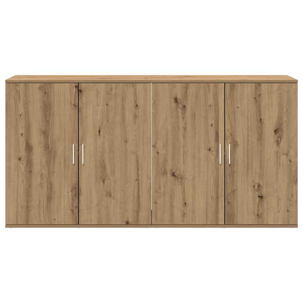 Buffets 2 pcs chêne artisanal 79 x 38 x 80 cm Bois d'ingénierie - XIOS