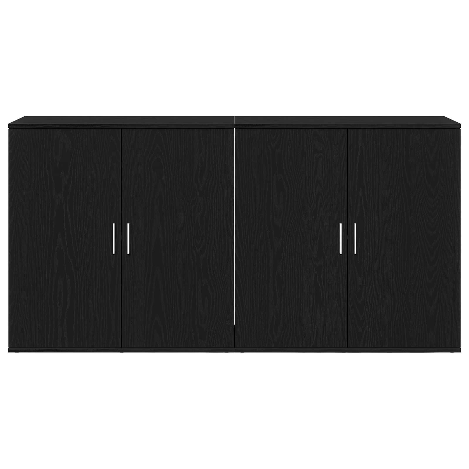 Buffet 2 pc Chêne noir 79 x 38 x 80 cm Bois d'ingénierie - XIOS