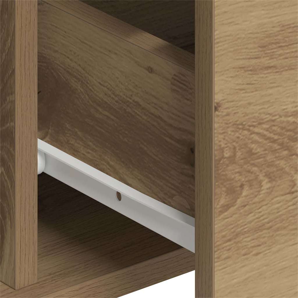 Buffets 2 pcs chêne artisanal 60 x 31 x 84 cm Bois d'ingénierie - XIOS