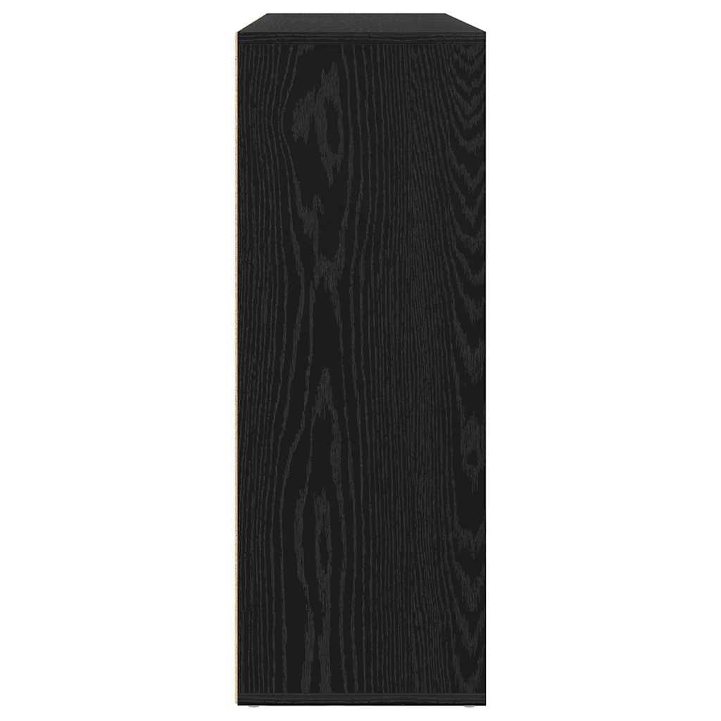 Buffet 2 pc Chêne noir 60 x 31 x 84 cm Bois d'ingénierie