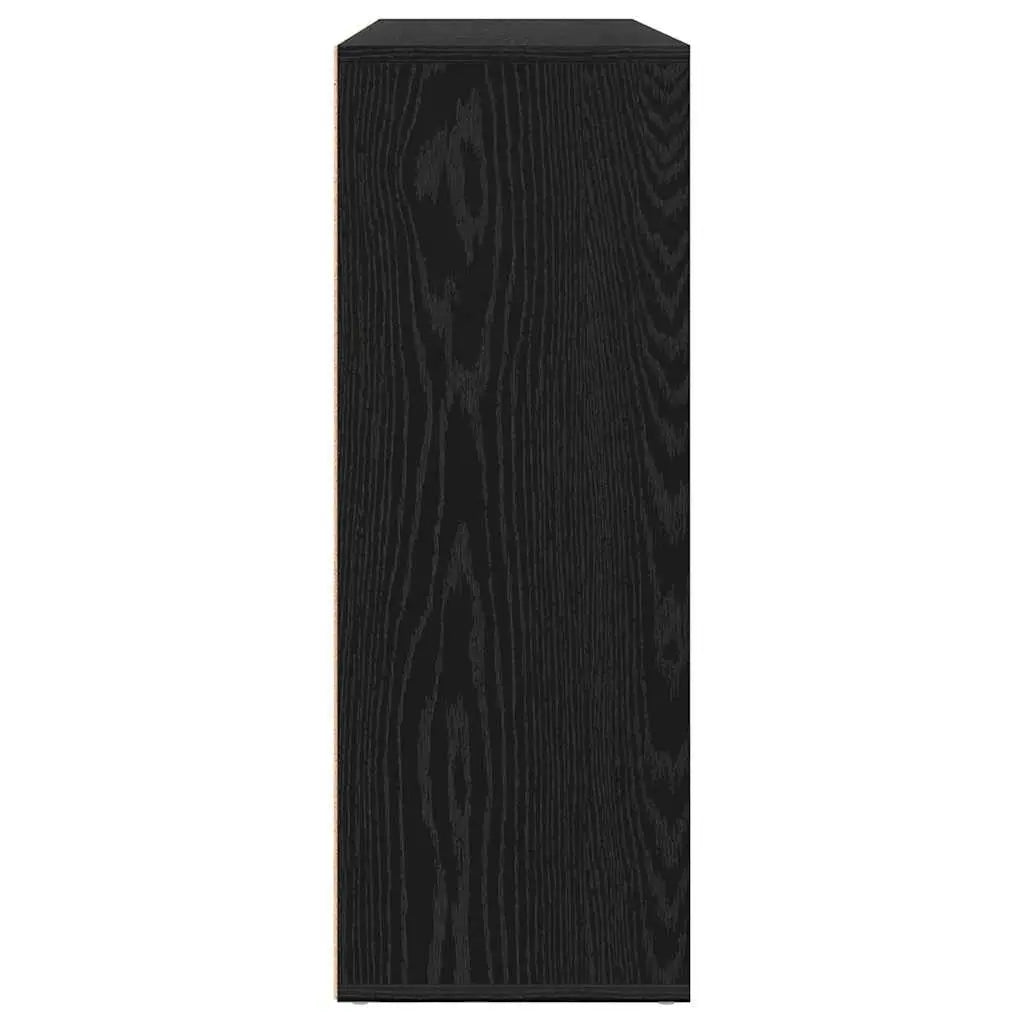 Buffet 2 pc Chêne noir 60 x 31 x 84 cm Bois d’ingénierie - XIOS
