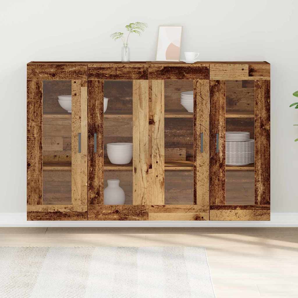 Meuble mural 2 pcs Bois ancien 69,5 x 34 x 90 cm - XIOS