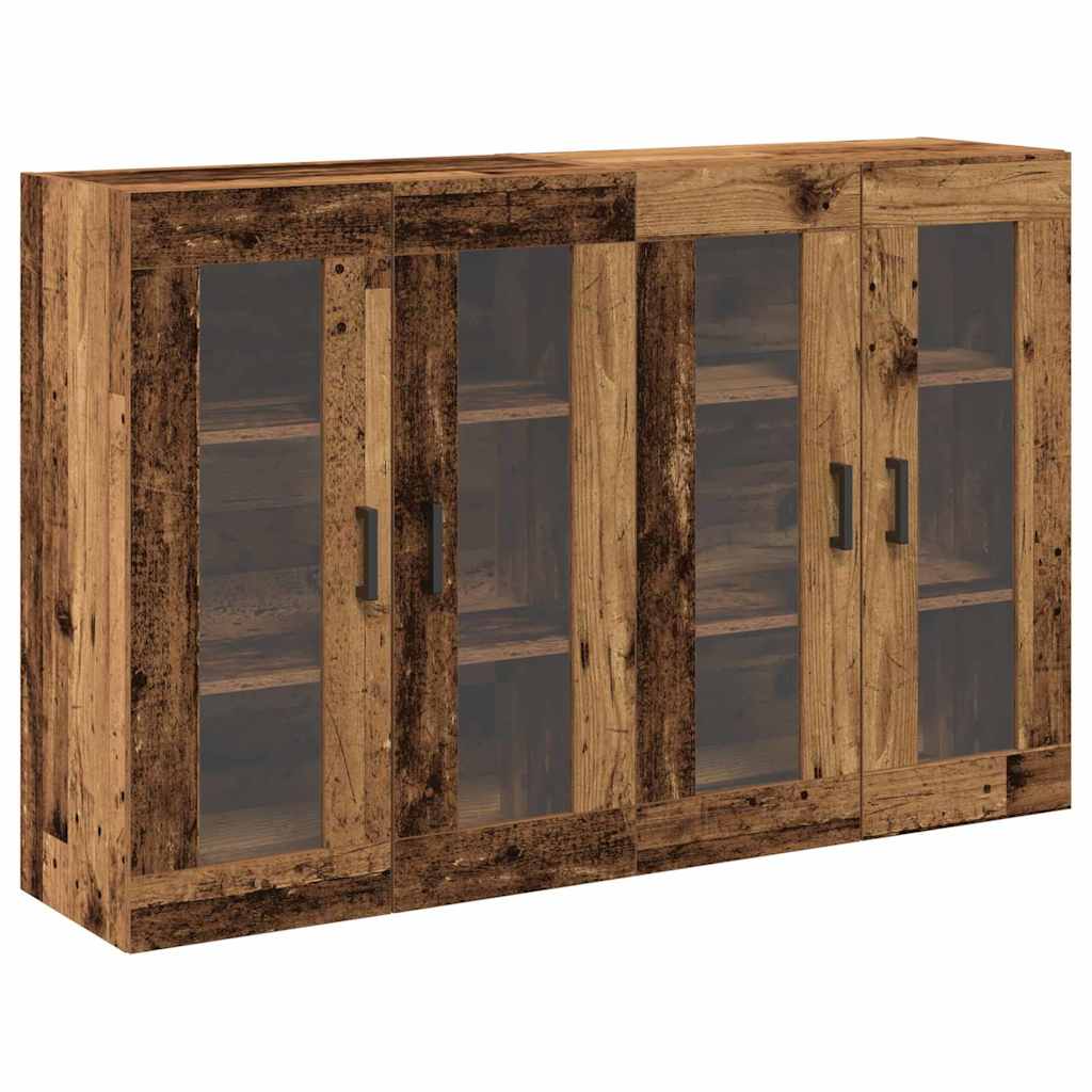 Meuble mural 2 pcs Bois ancien 69,5 x 34 x 90 cm - XIOS