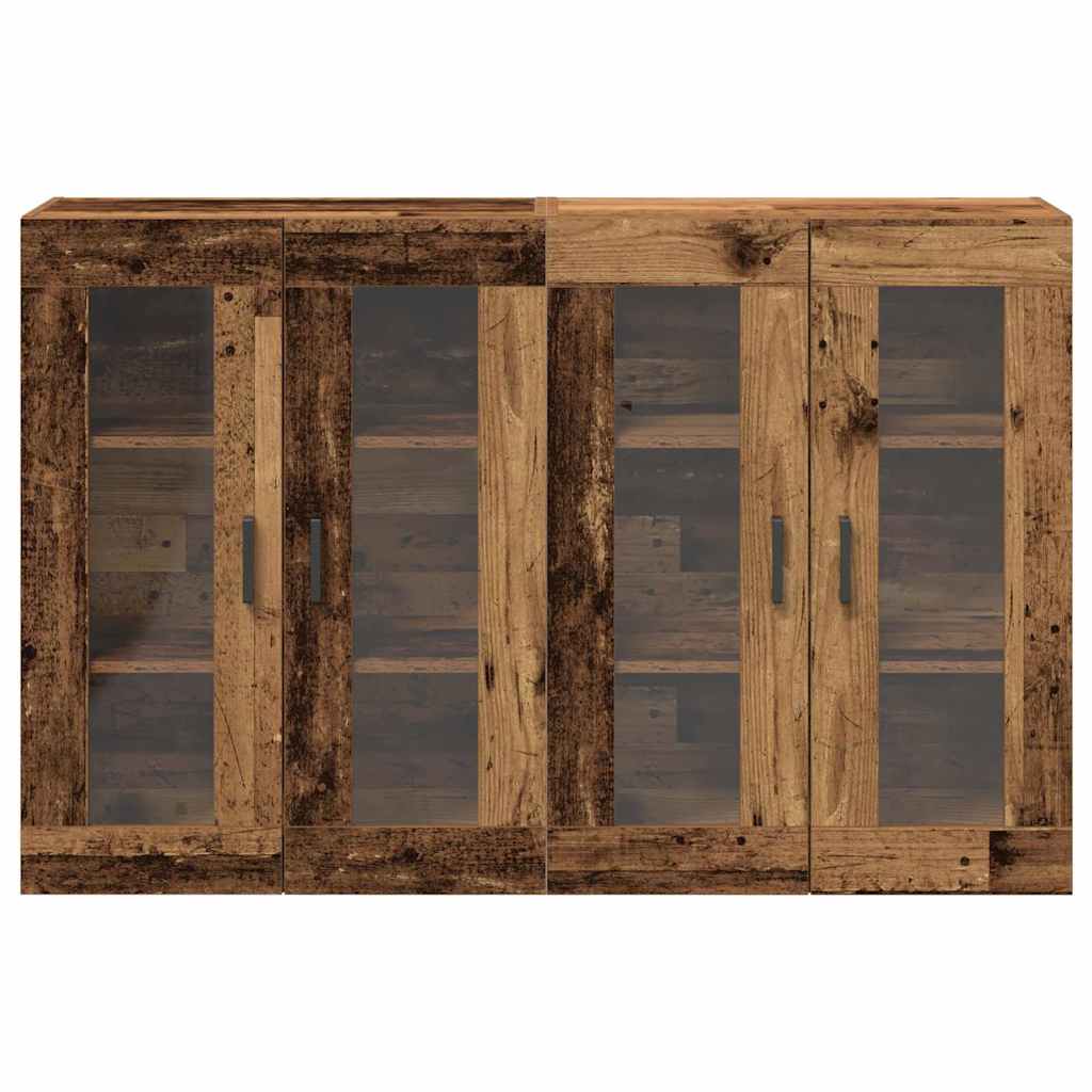 Meuble mural 2 pcs Bois ancien 69,5 x 34 x 90 cm - XIOS