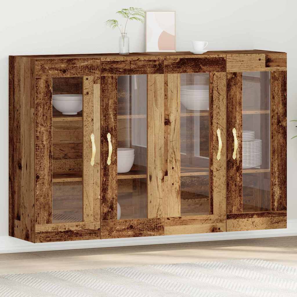 Cabinets muraux 2 pc Bois Ancien 69,5 x 34 x 90 cm - XIOS