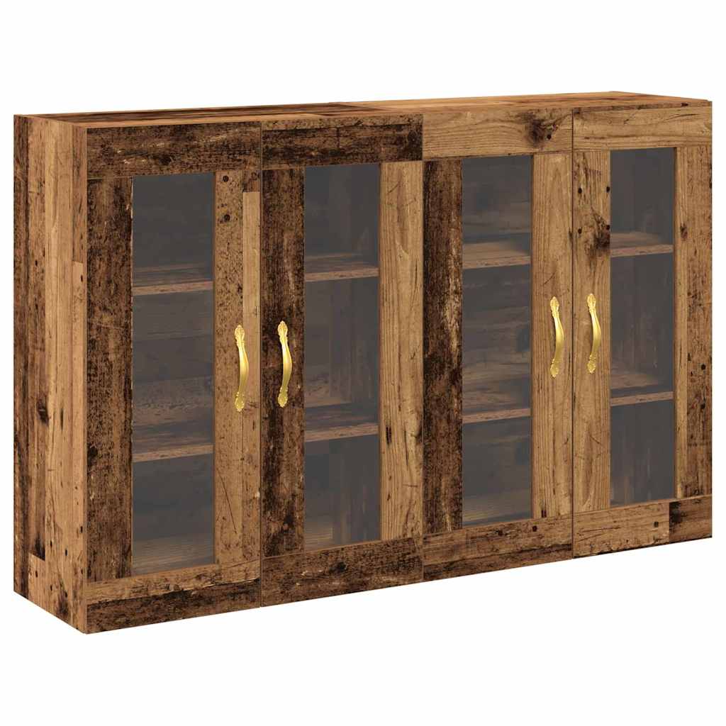 Cabinets muraux 2 pc Bois Ancien 69,5 x 34 x 90 cm - XIOS