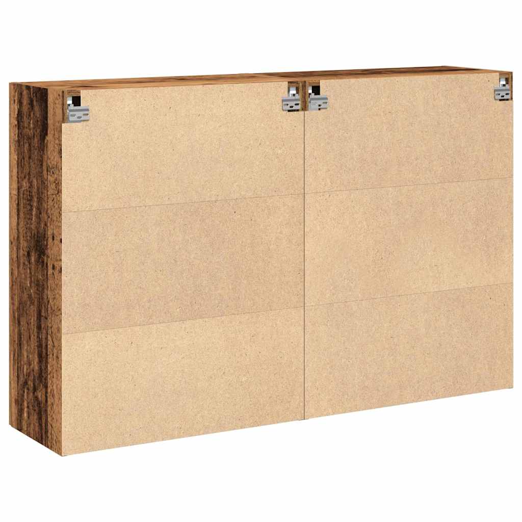 Meuble mural 2 pcs Bois ancien 69,5 x 34 x 90 cm - XIOS