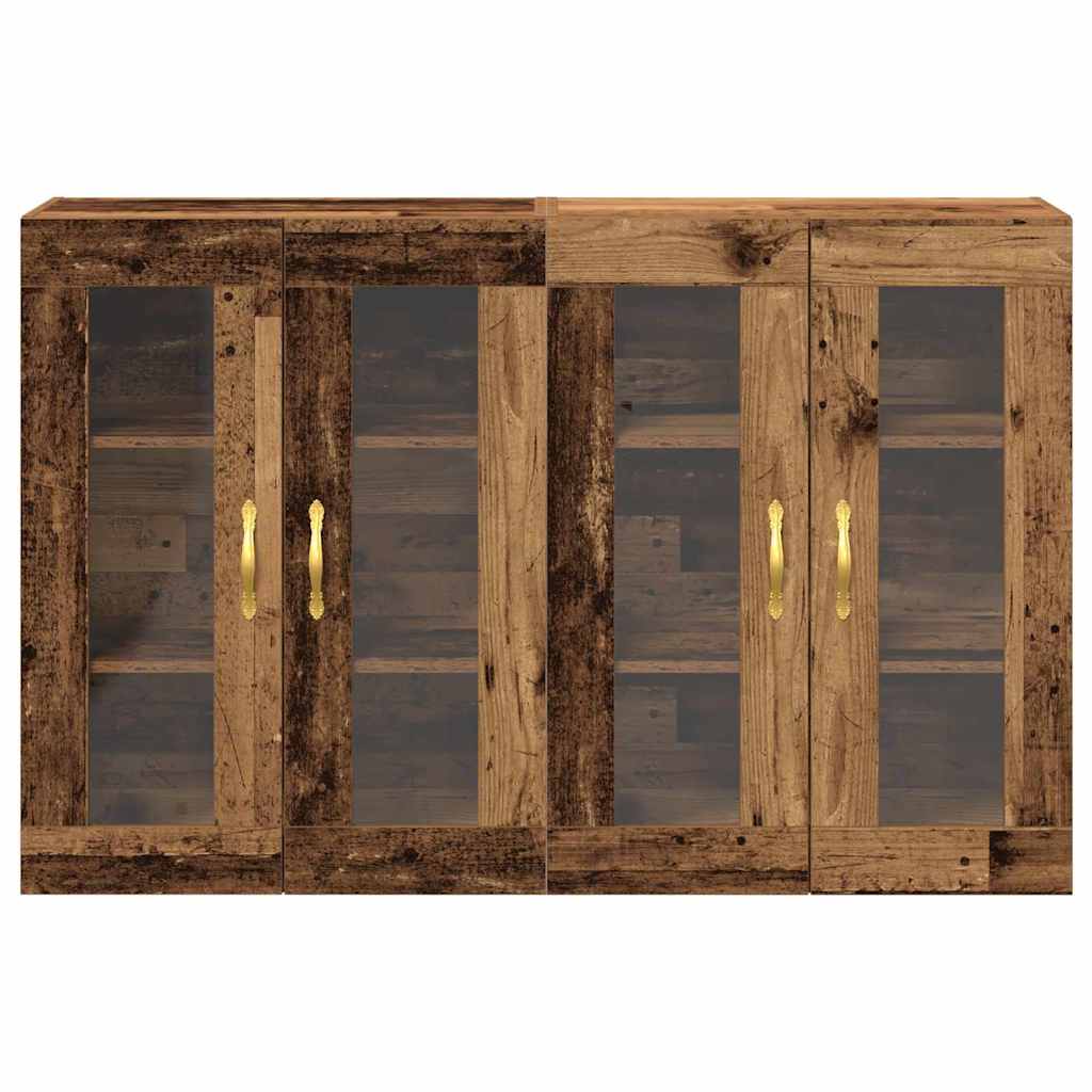 Meuble mural 2 pcs Bois ancien 69,5 x 34 x 90 cm - XIOS