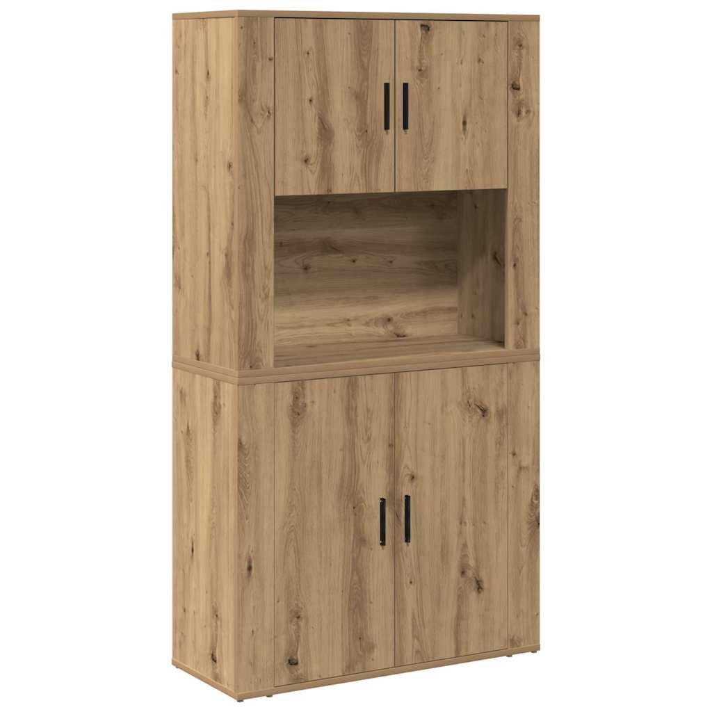 Haut Armoire Chêne artisanal 80 x 33 x 150 cm Bois d'ingénierie - XIOS