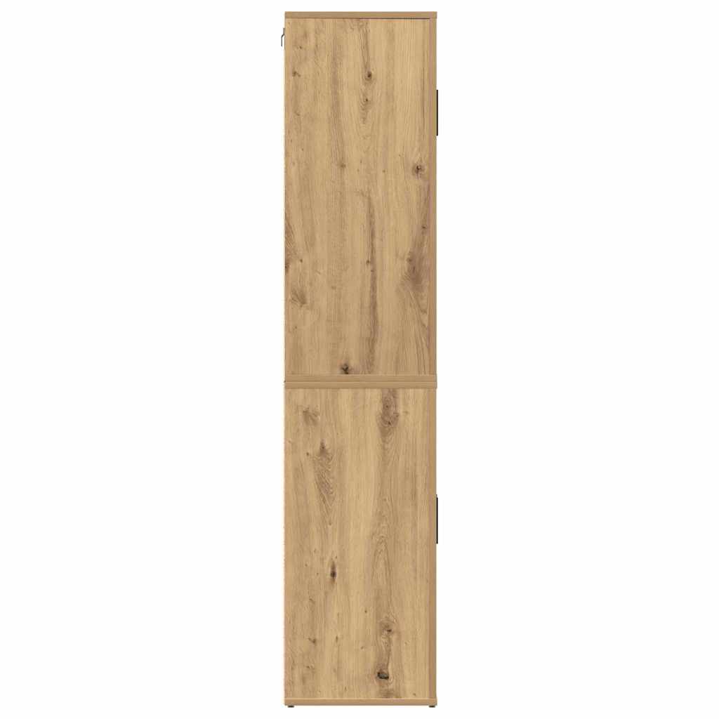 Haut Armoire Chêne artisanal 80 x 33 x 150 cm Bois d'ingénierie - XIOS