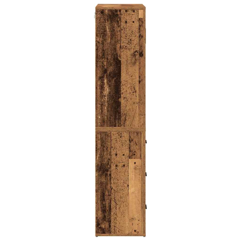 Haut de buffet Bois ancien 80 x 33 x 150 cm Bois d'ingénierie - XIOS