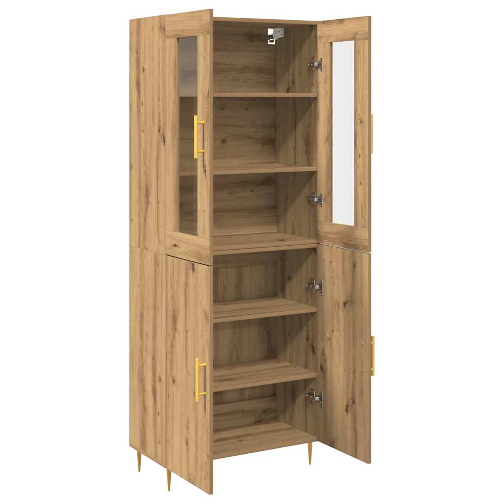 Haut Armoire 2 pcs chêne artisanal 69,5 x 34 x 180 cm - XIOS