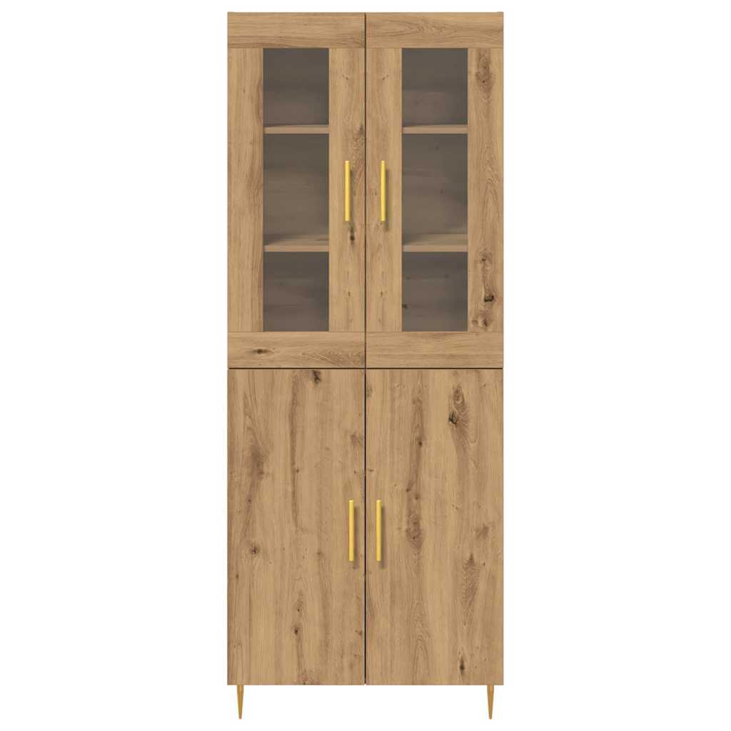 Haut Armoire 2 pcs chêne artisanal 69,5 x 34 x 180 cm - XIOS