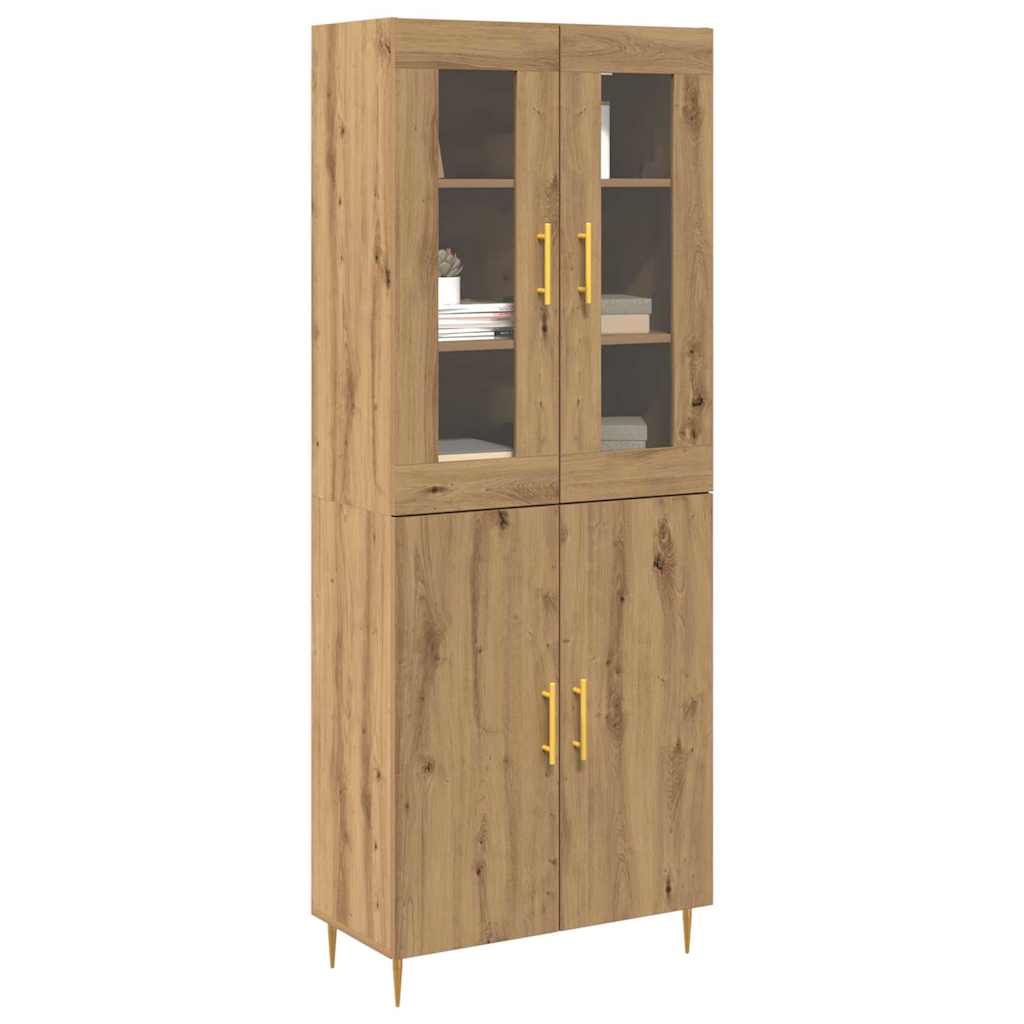 Haut Armoire 2 pcs chêne artisanal 69,5 x 34 x 180 cm - XIOS