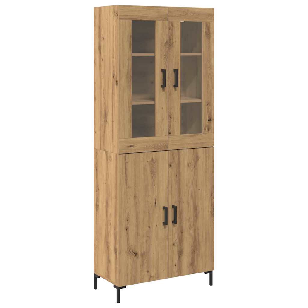 Haut Armoire 2 pcs chêne artisanal 69,5 x 34 x 180 cm - XIOS