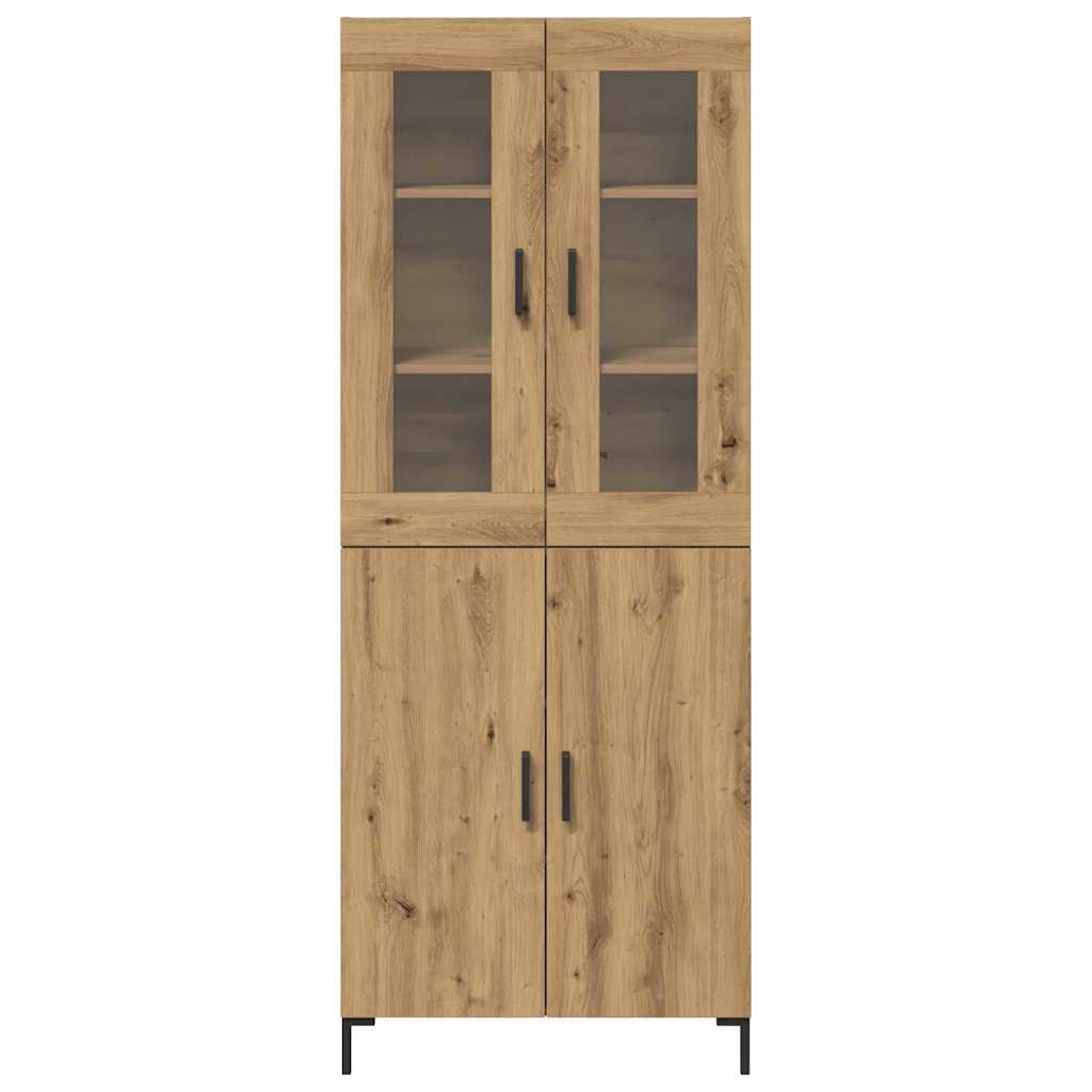 Haut Armoire 2 pcs chêne artisanal 69,5 x 34 x 180 cm - XIOS