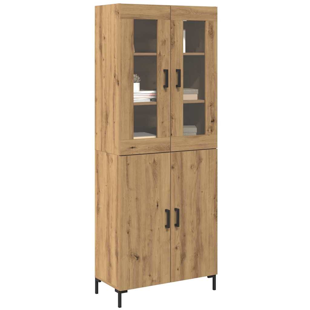 Haut Armoire 2 pcs chêne artisanal 69,5 x 34 x 180 cm - XIOS