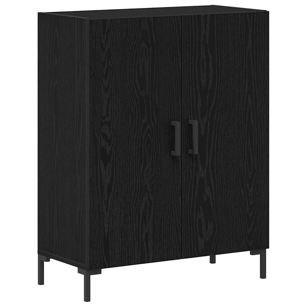 Haut Armoire 2 pc Chêne noir 69,5 x 34 x 180 cm
