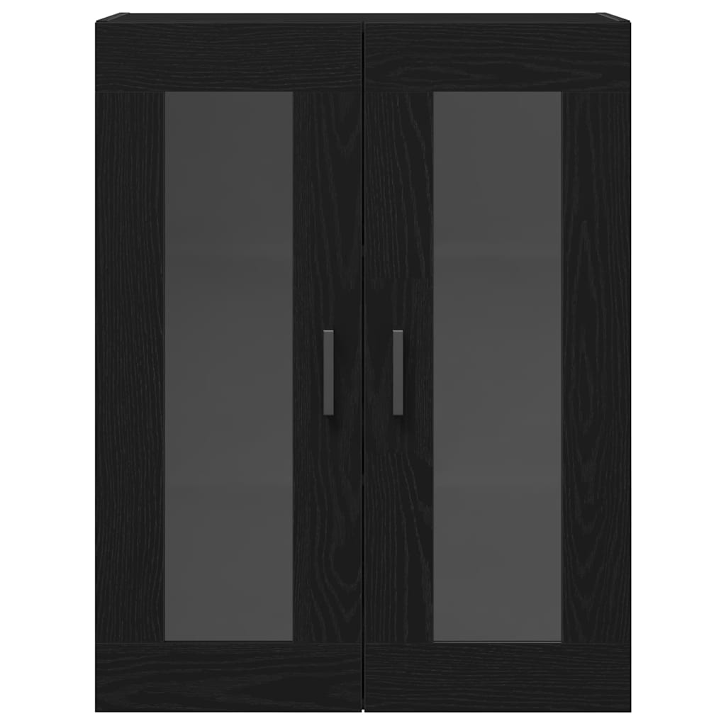 Haut Armoire Montage mural 2 pcs Chêne noir 69,5 x 34 x 180 cm - XIOS