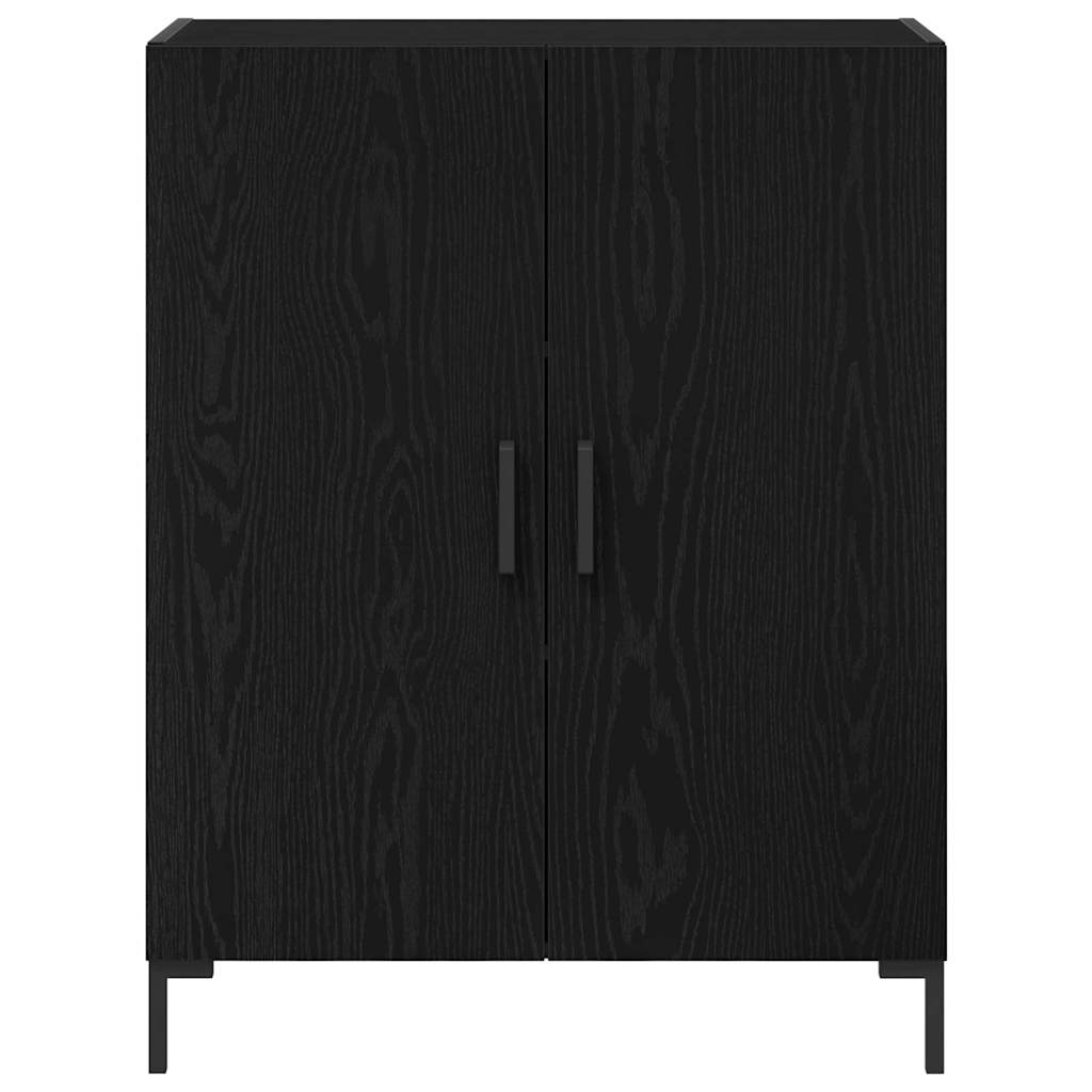 Haut Armoire 2 pc Chêne noir 69,5 x 34 x 180 cm