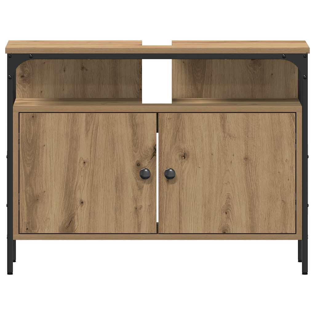 Ensemble de mobilier de salle de bain 3 pièces Marron