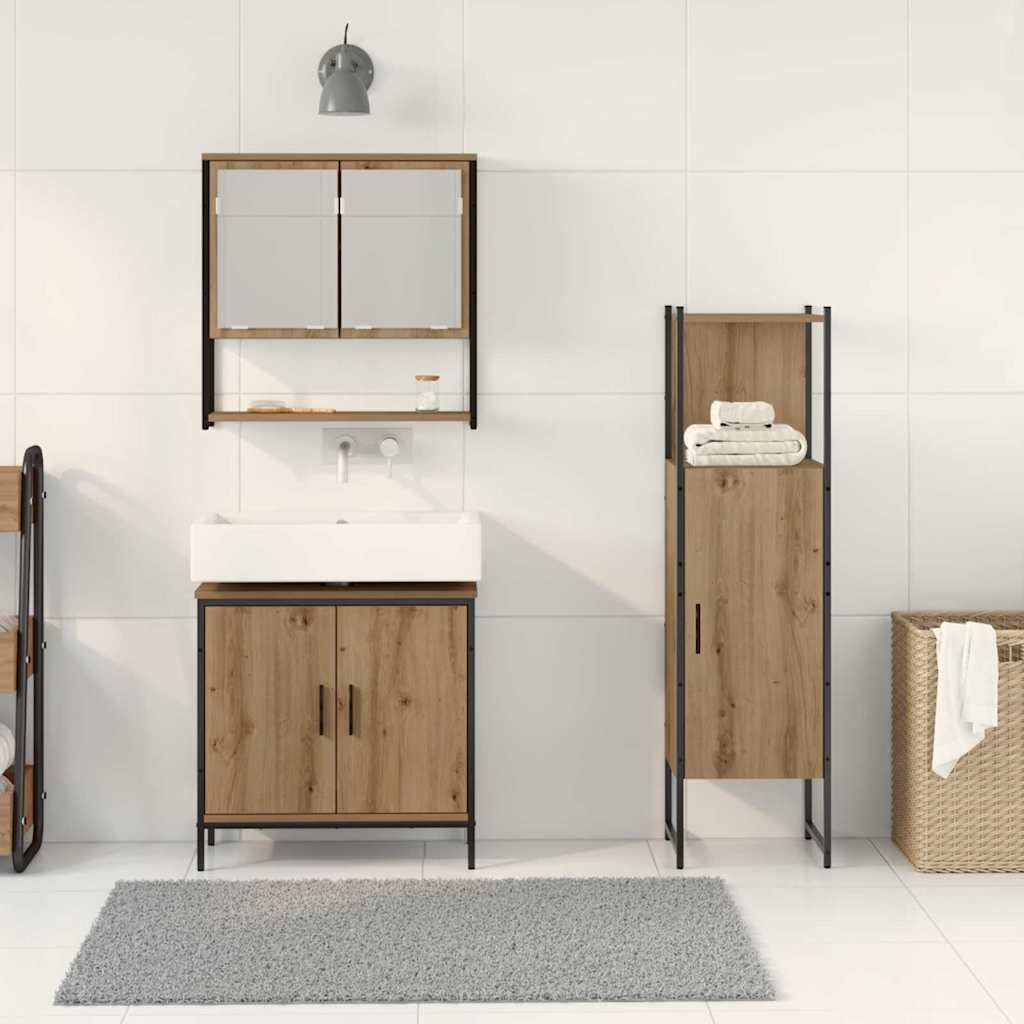 Ensemble de mobilier de salle de bain 3 pc Marron