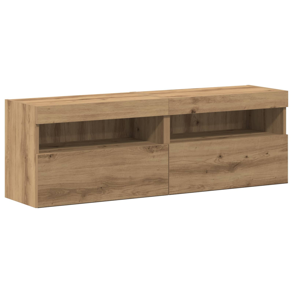 Ensemble meuble TV 6 pc chêne artisanal Bois d'ingénierie