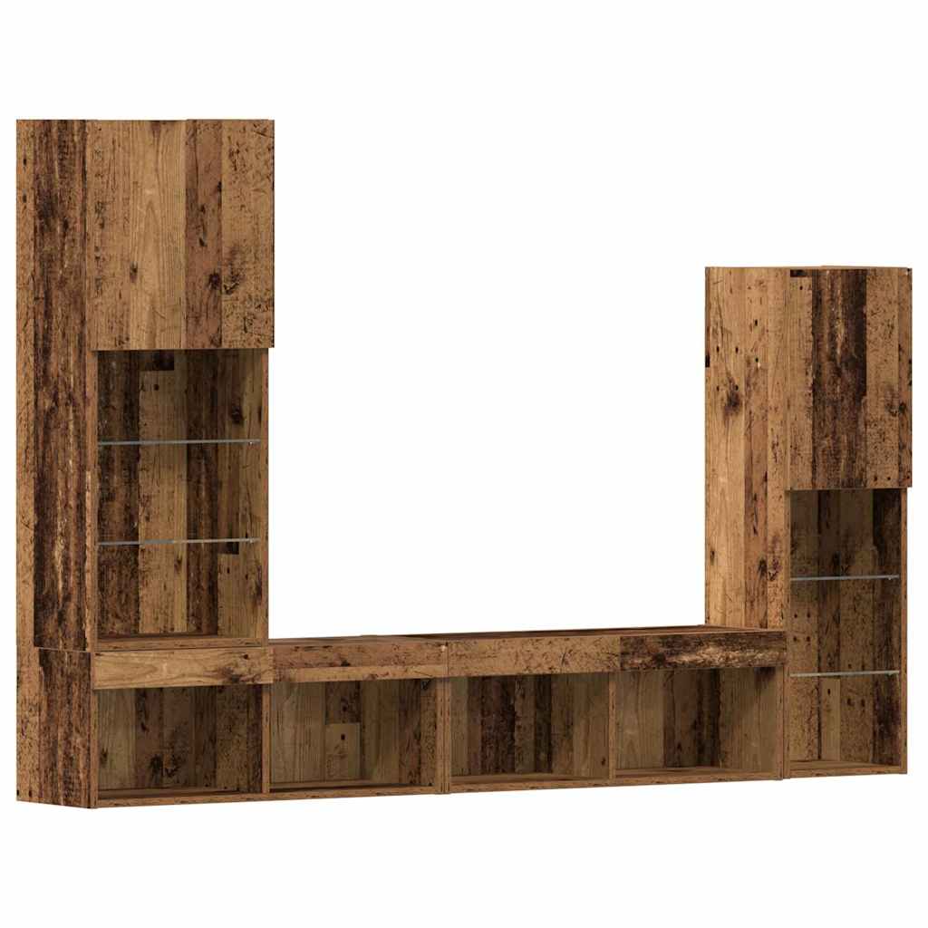 Meuble TV Bois ancien 40.5 x 30 x 102 cm Bois d'ingénierie - XIOS