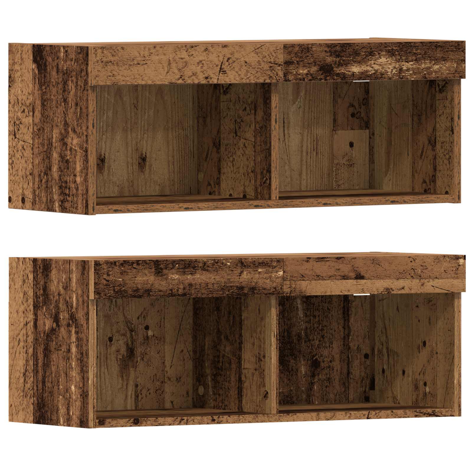 Meuble TV 4 pcs Bois ancien Bois d'ingénierie - XIOS