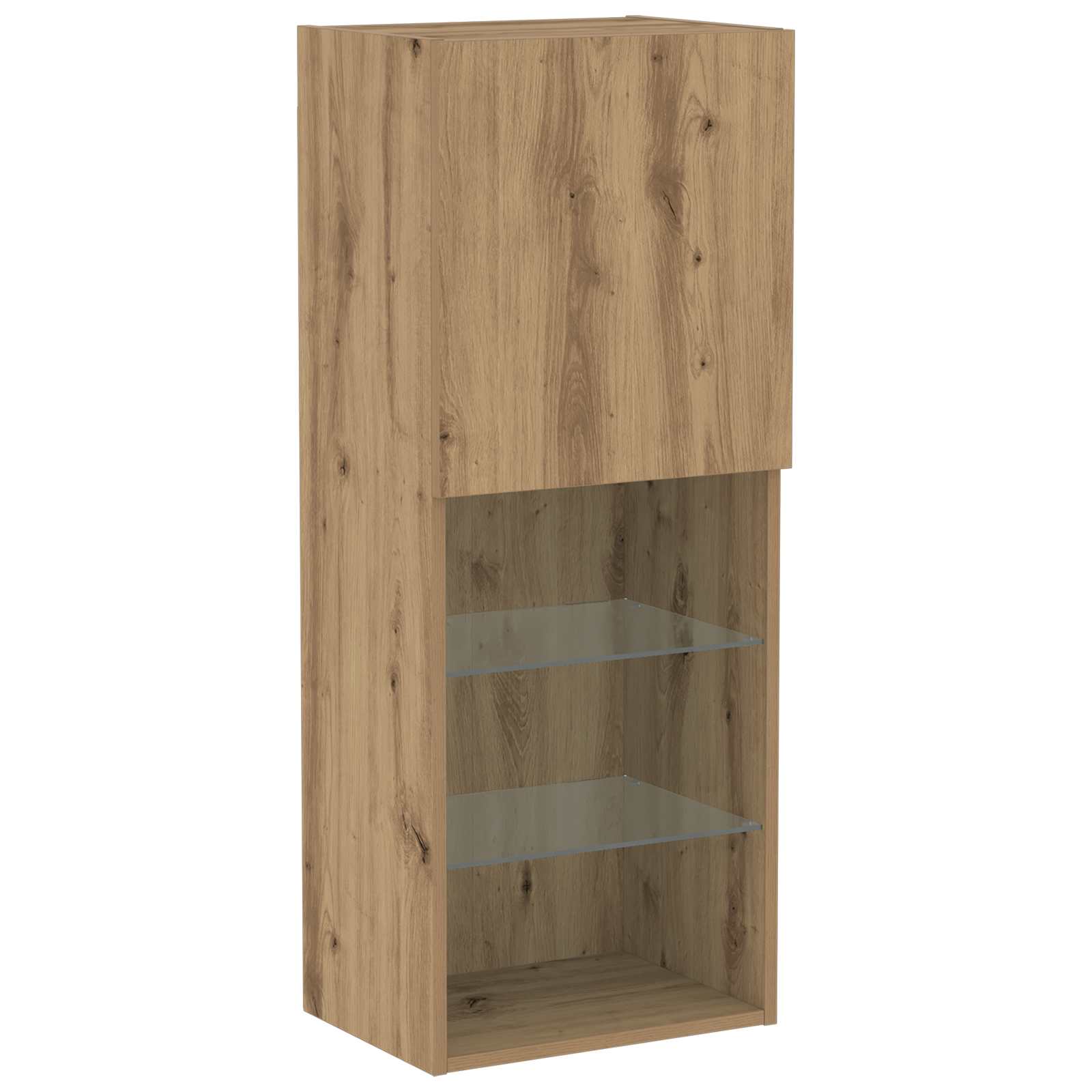 Meuble TV 4 pc chêne artisanal Bois d'ingénierie