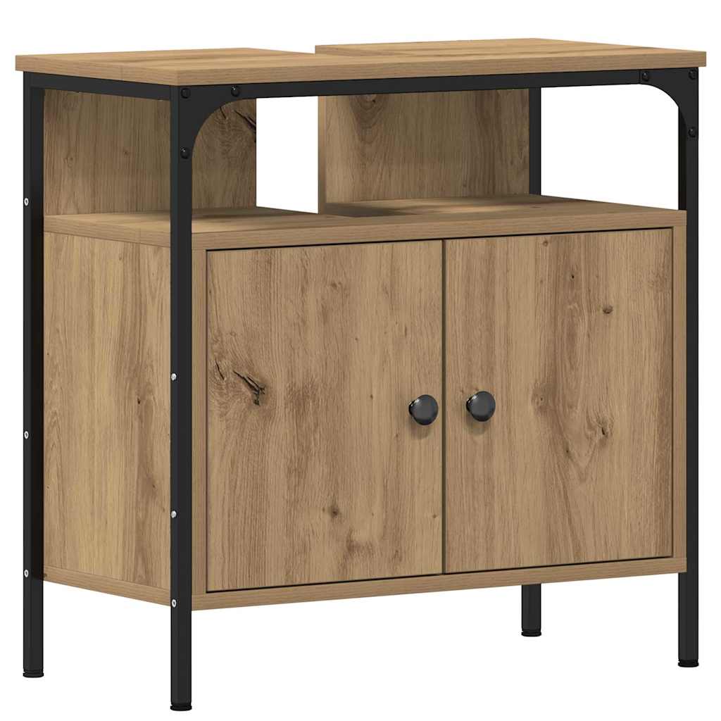 Ensemble de mobilier de salle de bain 3 pc Chêne artisanal