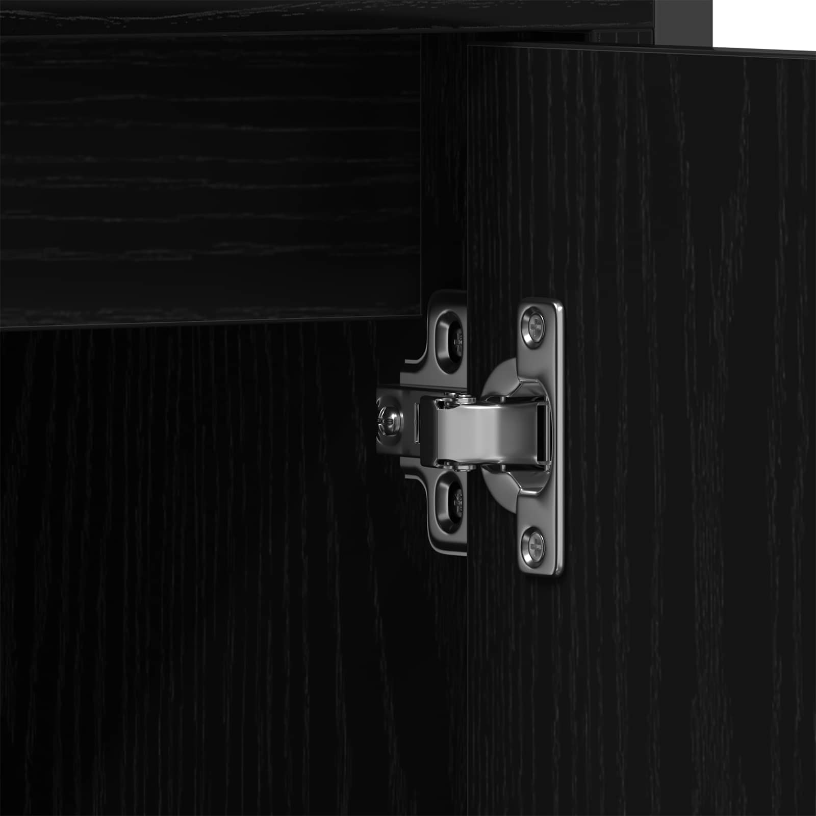 Ensemble de mobilier de salle de bain 3 pc Noir