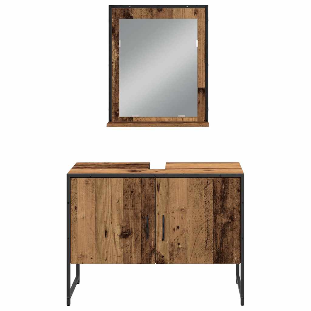 Ensemble de mobilier de salle de bain 4 pc Marron