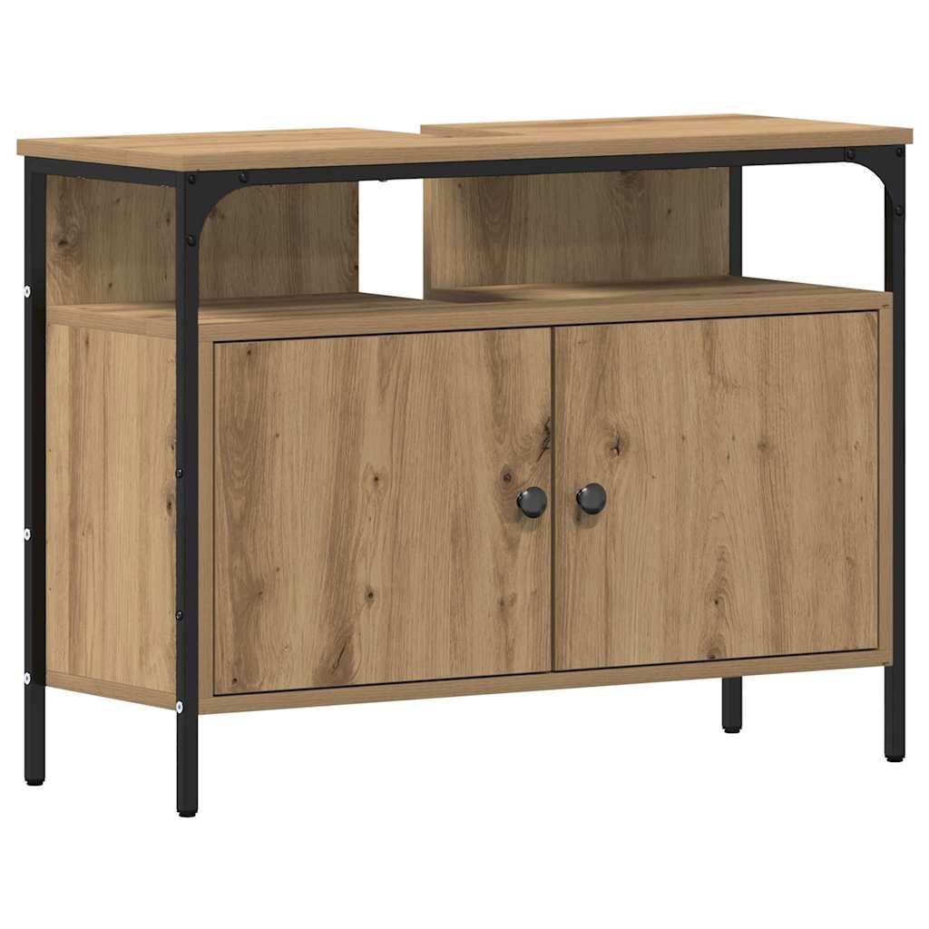 Ensemble de mobilier de salle de bain 4 pièces Chêne artisanal