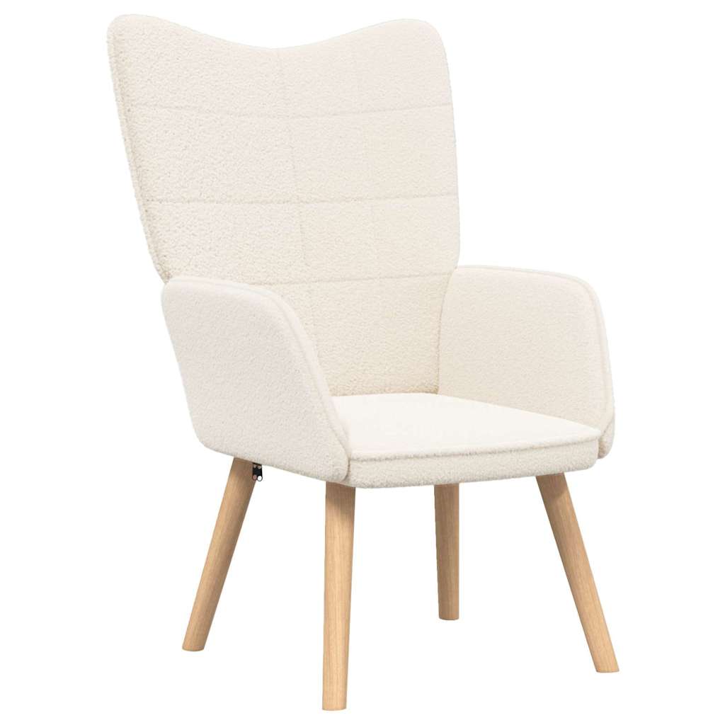 Fauteuil relaxant Crème 62 x 67 x 95.5 cm tissu - XIOS