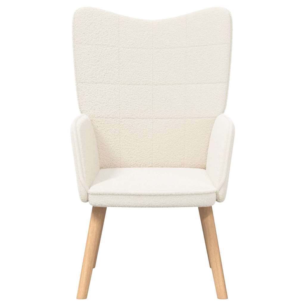Fauteuil relaxant Crème 62 x 67 x 95.5 cm tissu - XIOS