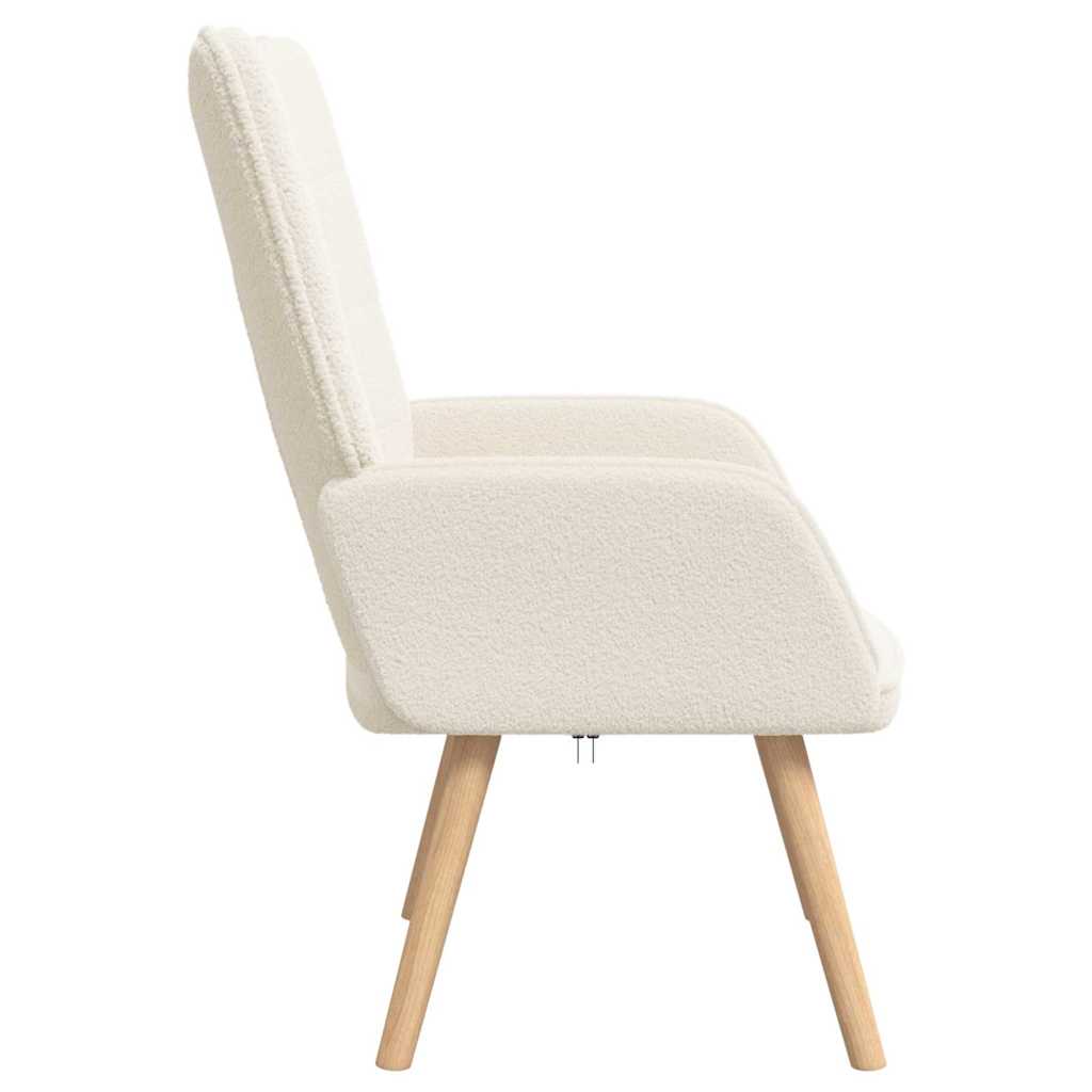 Fauteuil relaxant Crème 62 x 67 x 95.5 cm tissu - XIOS