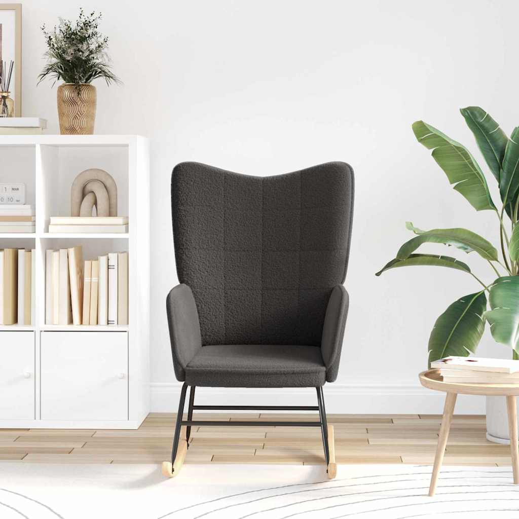 Fauteuil relaxant Gris foncé 61 x 78 x 98 cm tissu - XIOS