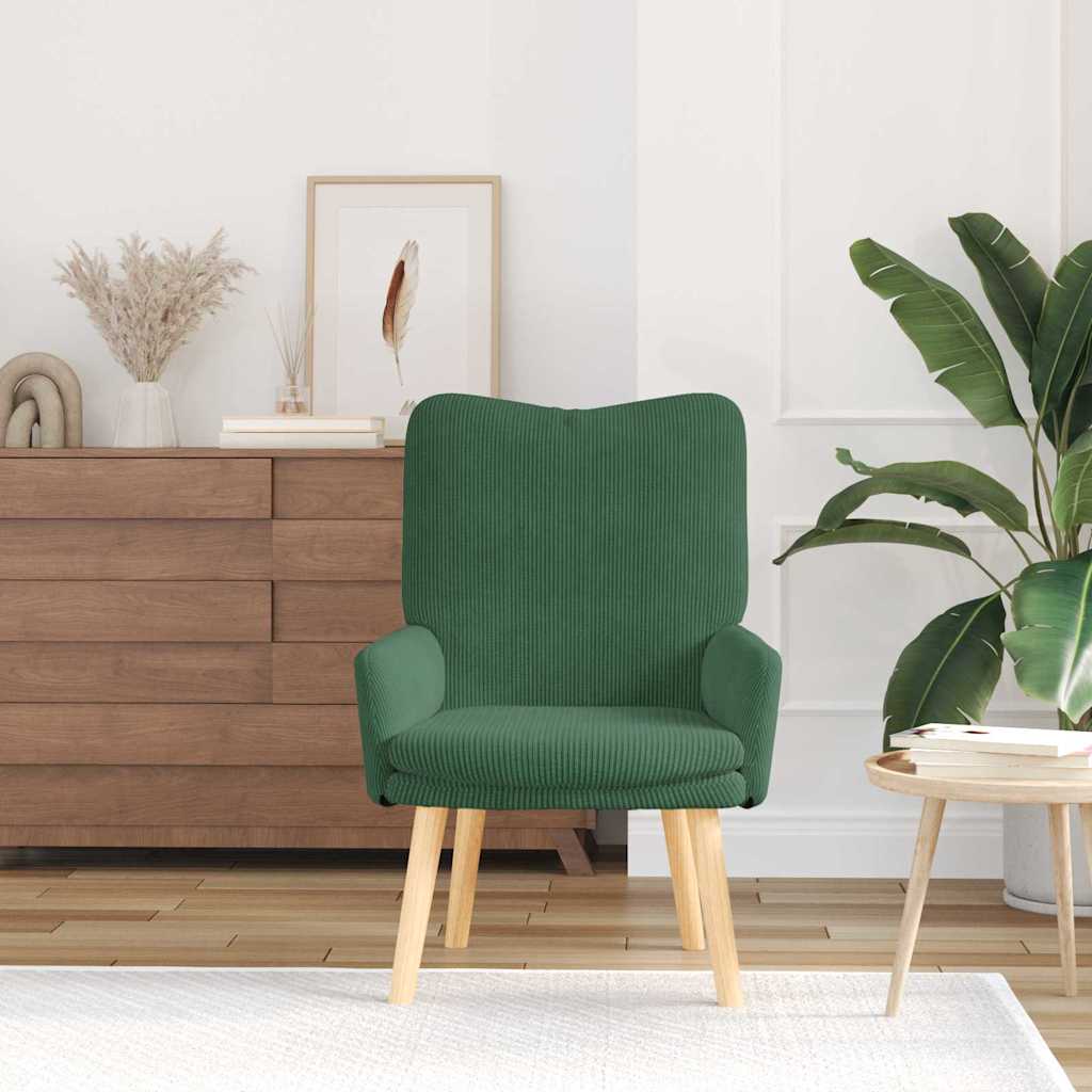 Fauteuil relaxant Vert jungle 63 x 67 x 94 cm tissu - XIOS