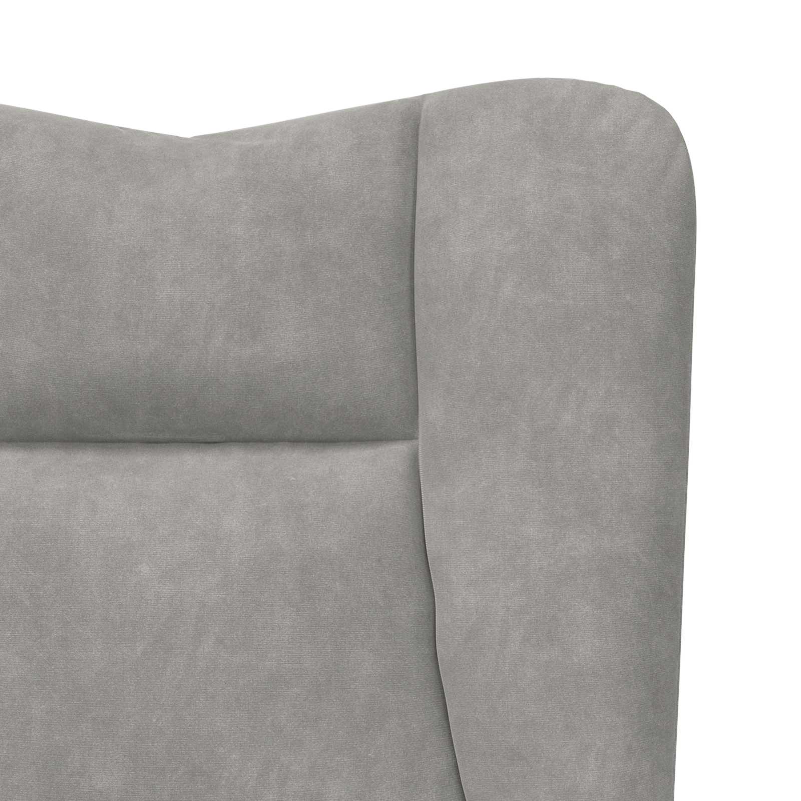 fauteuil Gris clair 63 x 67 x 94 cm Velours - XIOS