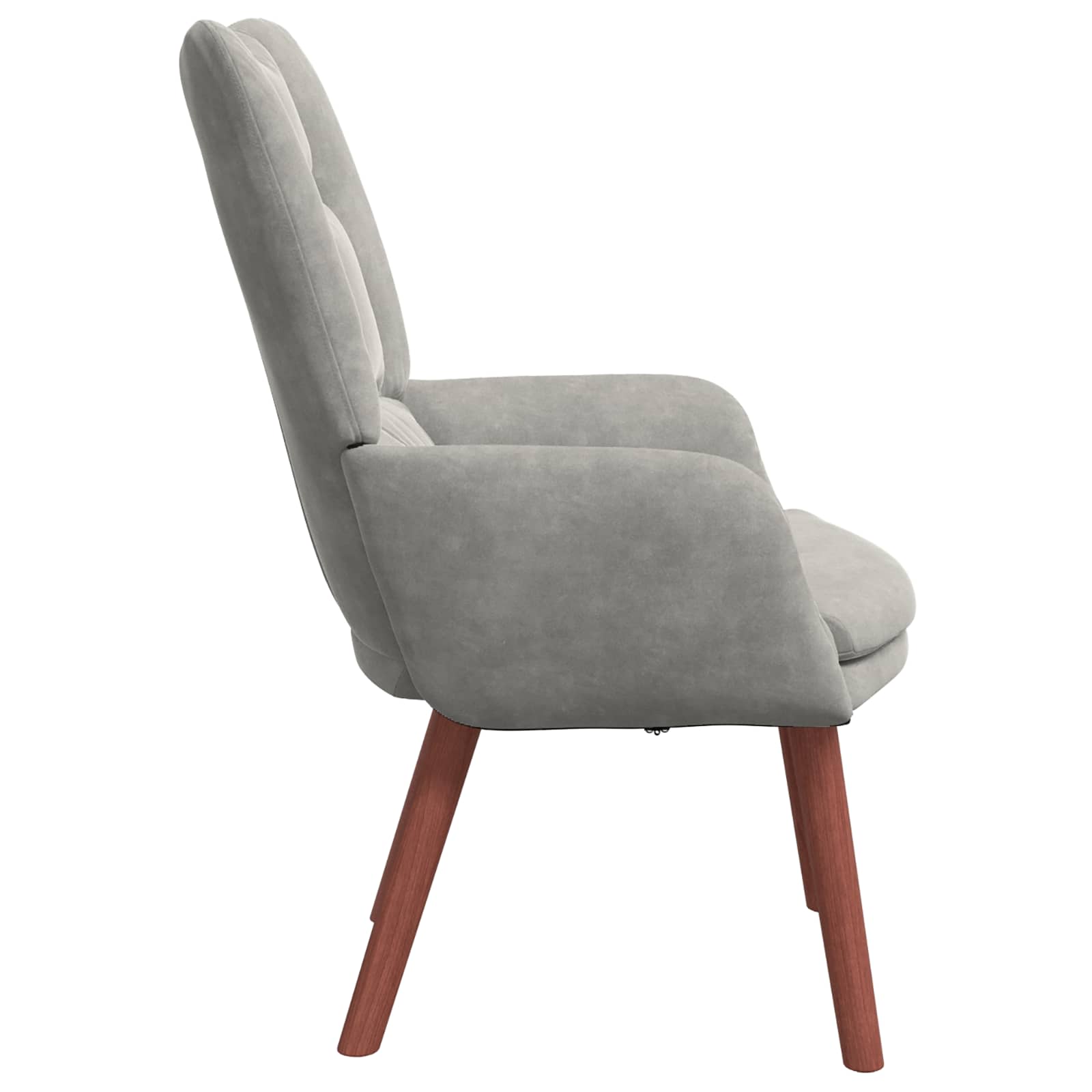 fauteuil Gris clair 63 x 67 x 94 cm Velours - XIOS