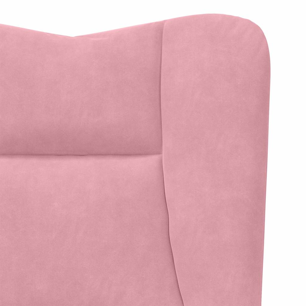 fauteuil Rose 63 x 67 x 94 cm Velours - XIOS