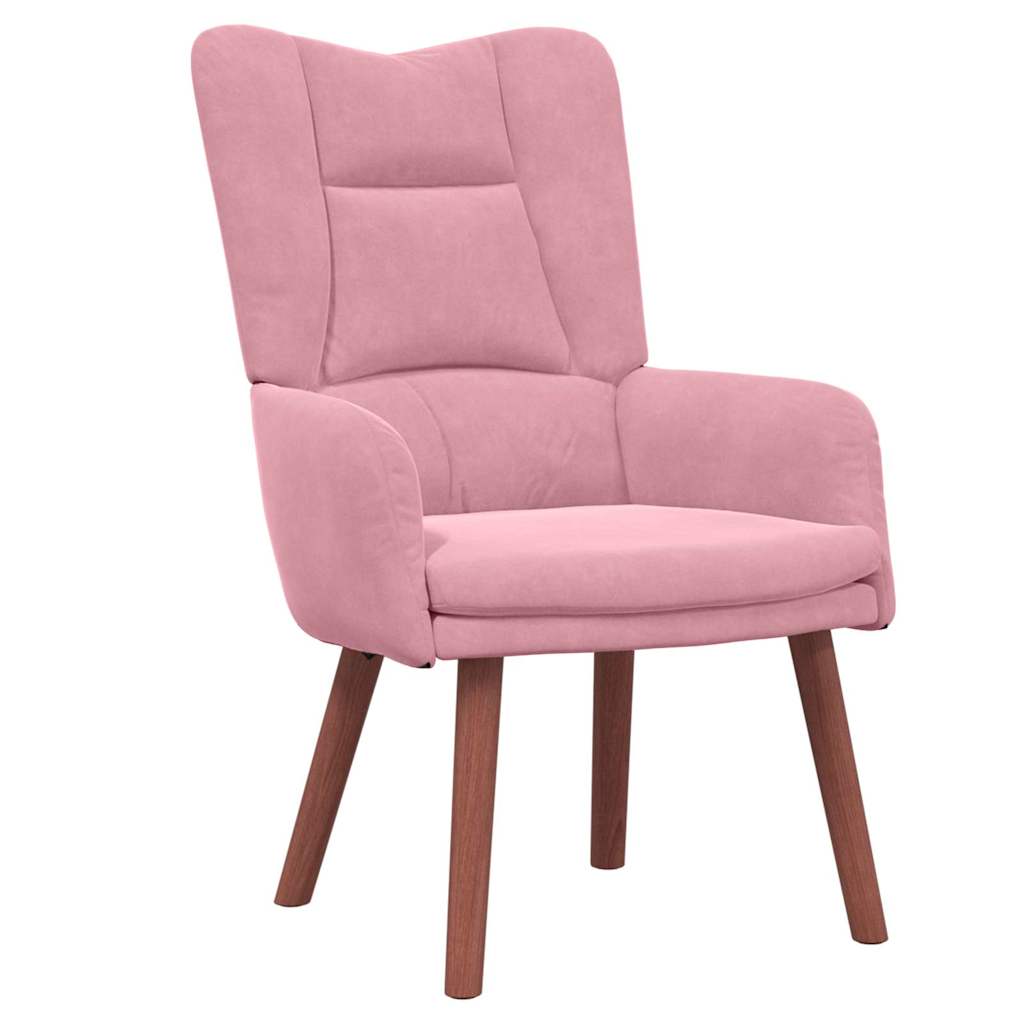 fauteuil Rose 63 x 67 x 94 cm Velours - XIOS