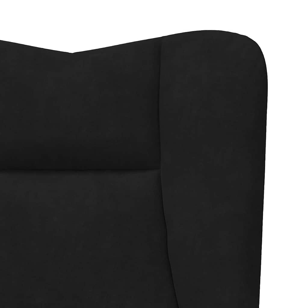 Fauteuil relaxant Noir 63 x 67 x 94 cm Velours - XIOS