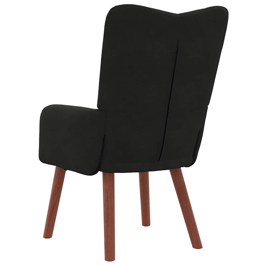 Fauteuil relaxant Noir 63 x 67 x 94 cm Velours - XIOS