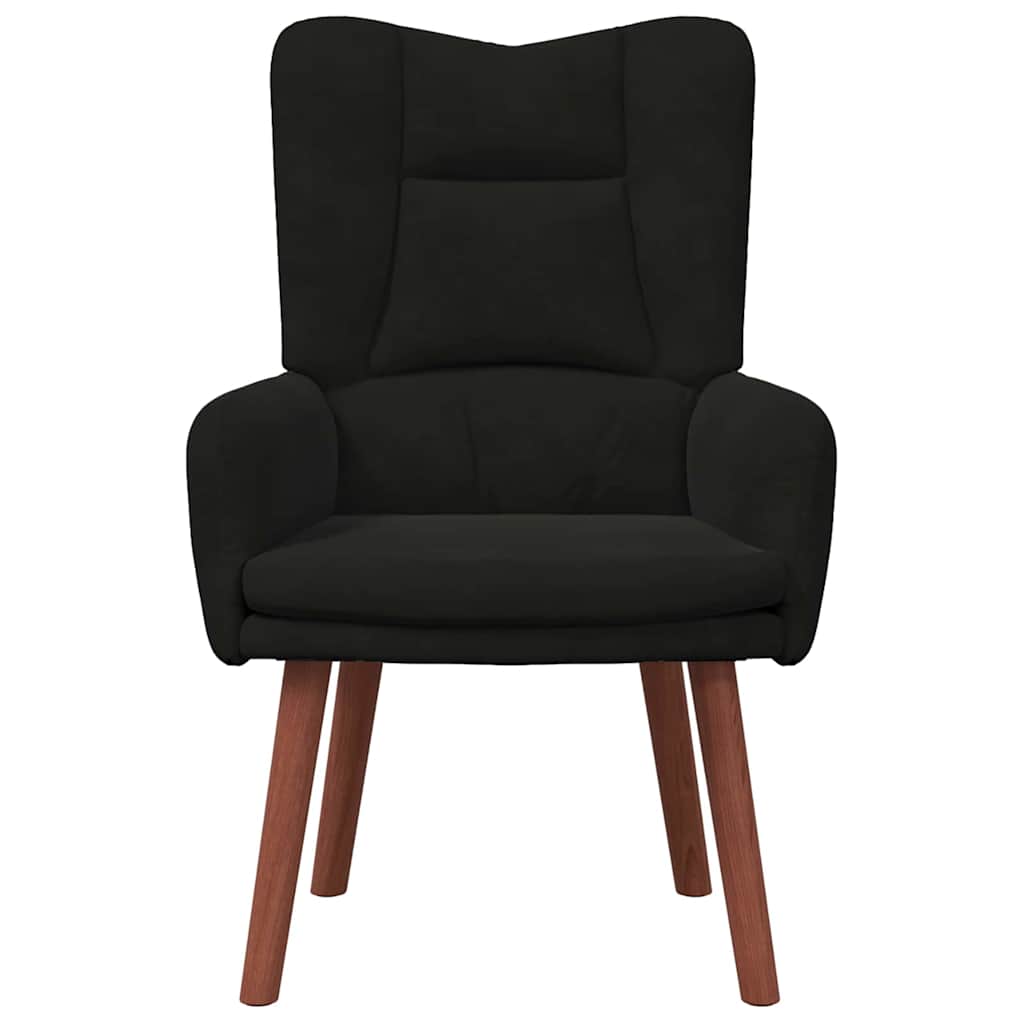 Fauteuil relaxant Noir 63 x 67 x 94 cm Velours - XIOS