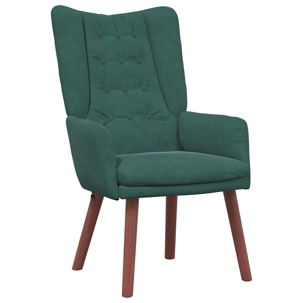 Fauteuil relaxant Vert foncé 63 x 67 x 94 cm Velours - XIOS