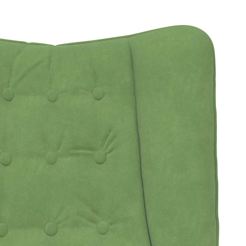 Fauteuil relaxant Vert clair 63 x 67 x 94 cm Velours - XIOS