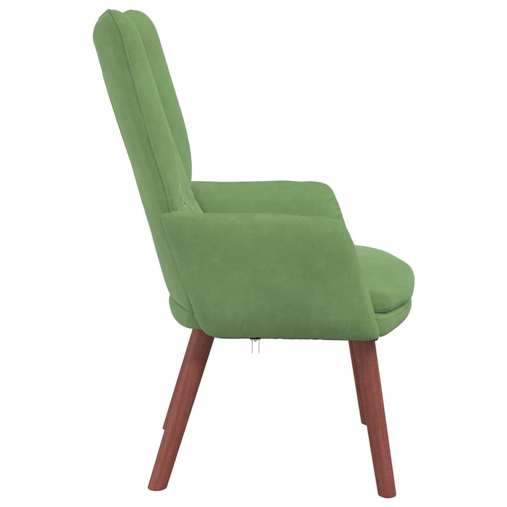 Fauteuil relaxant Vert clair 63 x 67 x 94 cm Velours - XIOS
